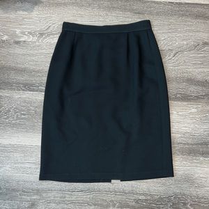 Emporio Armani Midi Skirt Black 42 Small